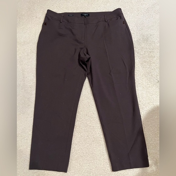Talbots woman signature fit rayon blend brown pants size 18W. - Picture 1 of 4